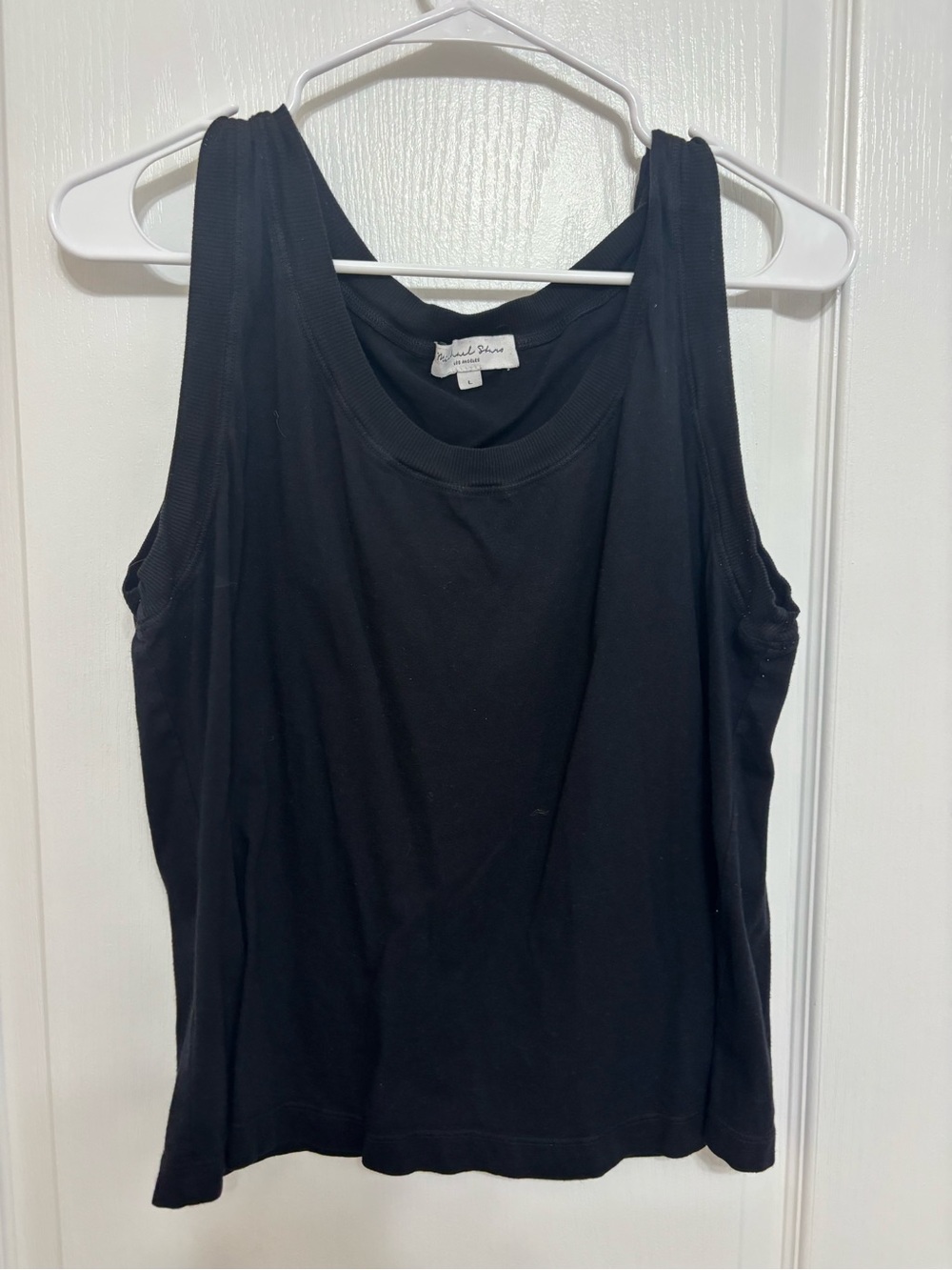 Michael Stars Black Scoop Neck Tank Top